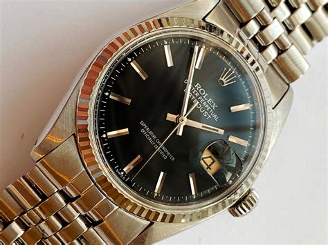 1968 rolex 1601 black dial|rolex 1601 datejust value.